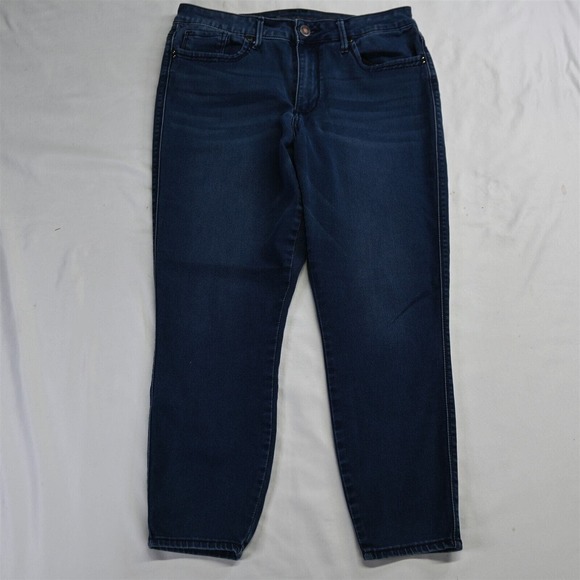 Seven7 12‎ Mid Rise Skinny Medium Wash Stretch Denim Womens Jeans - Picture 1 of 7